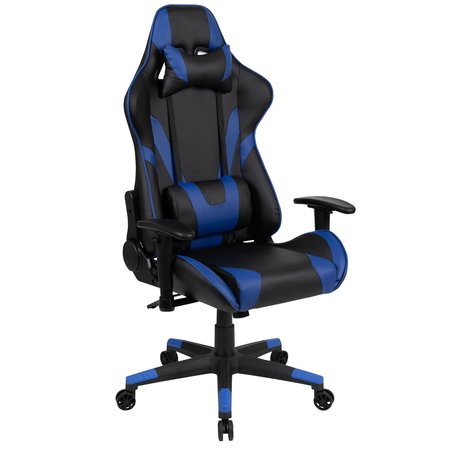 Flash Furniture Leather Gaming Chair, Blue CH-187230-1-BL-GG